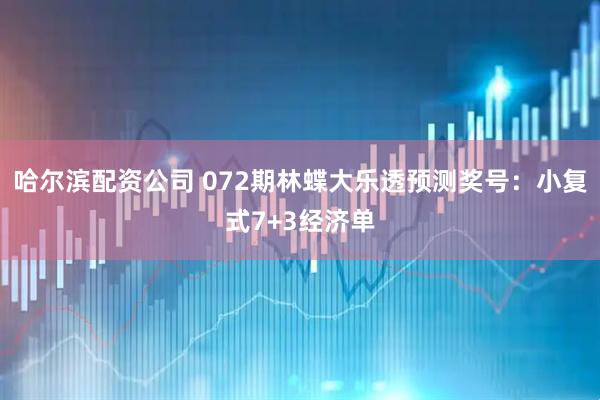 哈尔滨配资公司 072期林蝶大乐透预测奖号：小复式7+3经济单